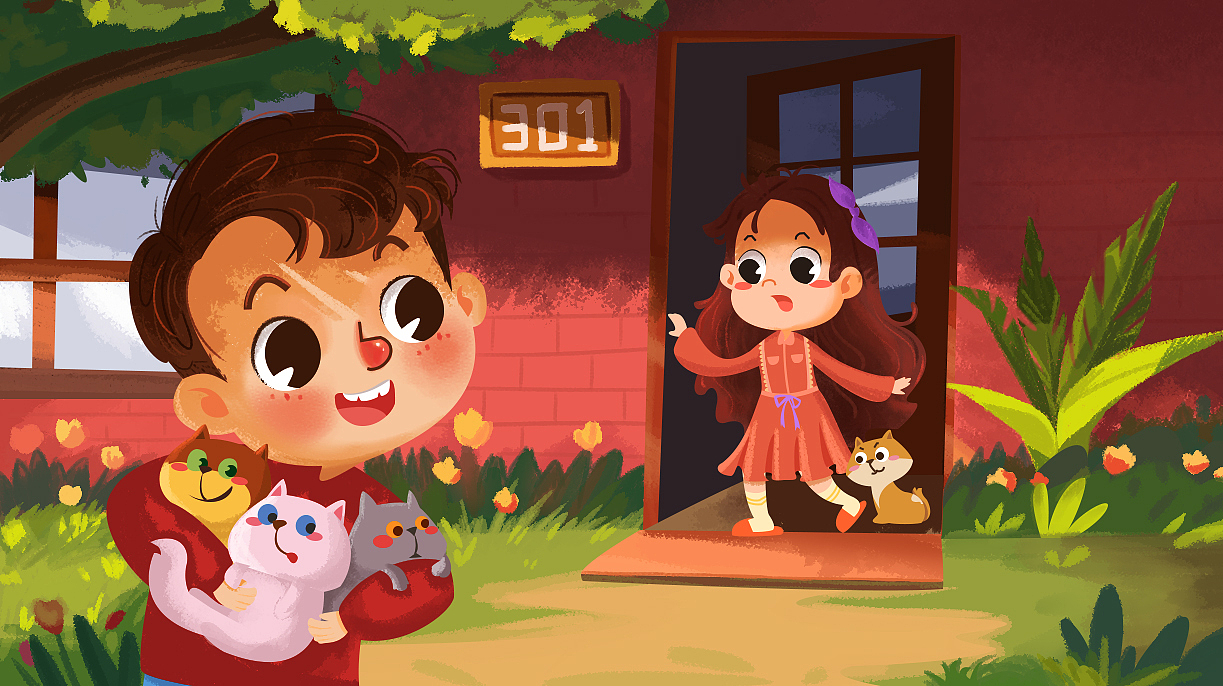 多迪和奇异果（图ZMTg4NjYxMDcy） - 儿童插画 - 站酷设计师安琪得靴子原创素材 - 站酷ZCOOL