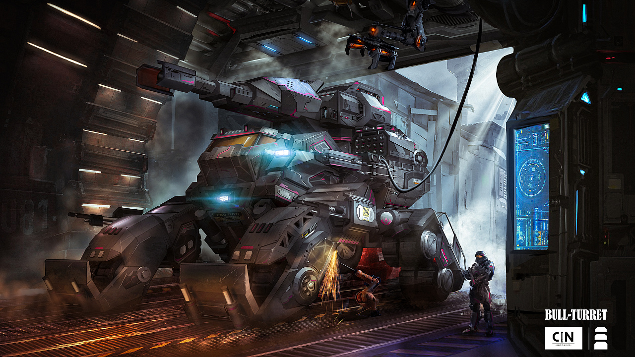 科幻与战车|插画|游戏原画|cg帆船 - 原创作品 - 站酷 (zcool)