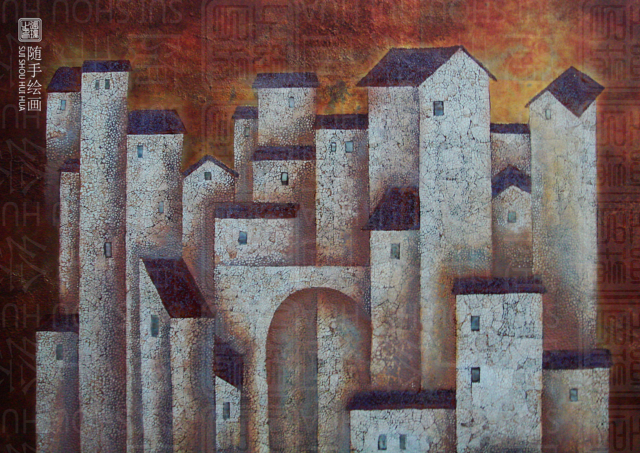 《江南水乡》漆画（图ZODc5MzQyNjg=） - 工艺品设计 - 站酷设计师瑞哥RYAN原创素材 - 站酷ZCOOL