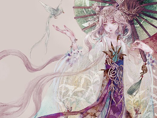古風插畫——本草擬人