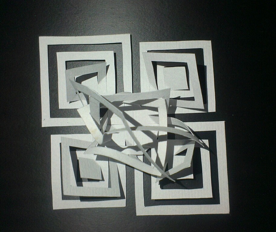 立体构成--剪纸