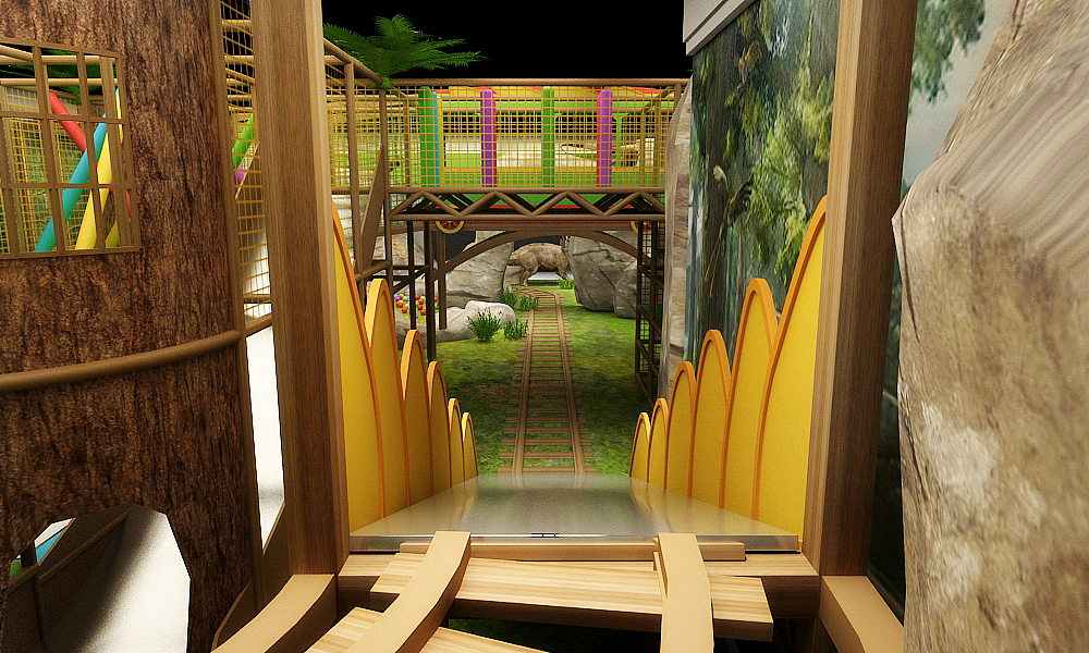 侏罗纪小火车主题乐园（图ZMTQxNzUzNzQ0） - 场景 - 站酷设计师XIAO郭原创素材 - 站酷ZCOOL