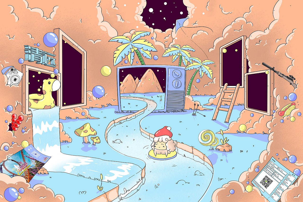 小杨“最幸福的事”插画