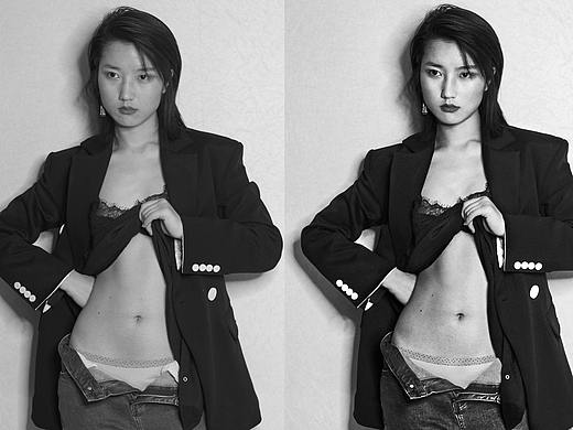 黑白时尚人像该如何利用大关系调出高级感!