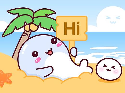微信原创表情专辑第二弹【小鲸鱼】