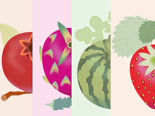 水果切片 Sliced Fruits-扁平风新系列