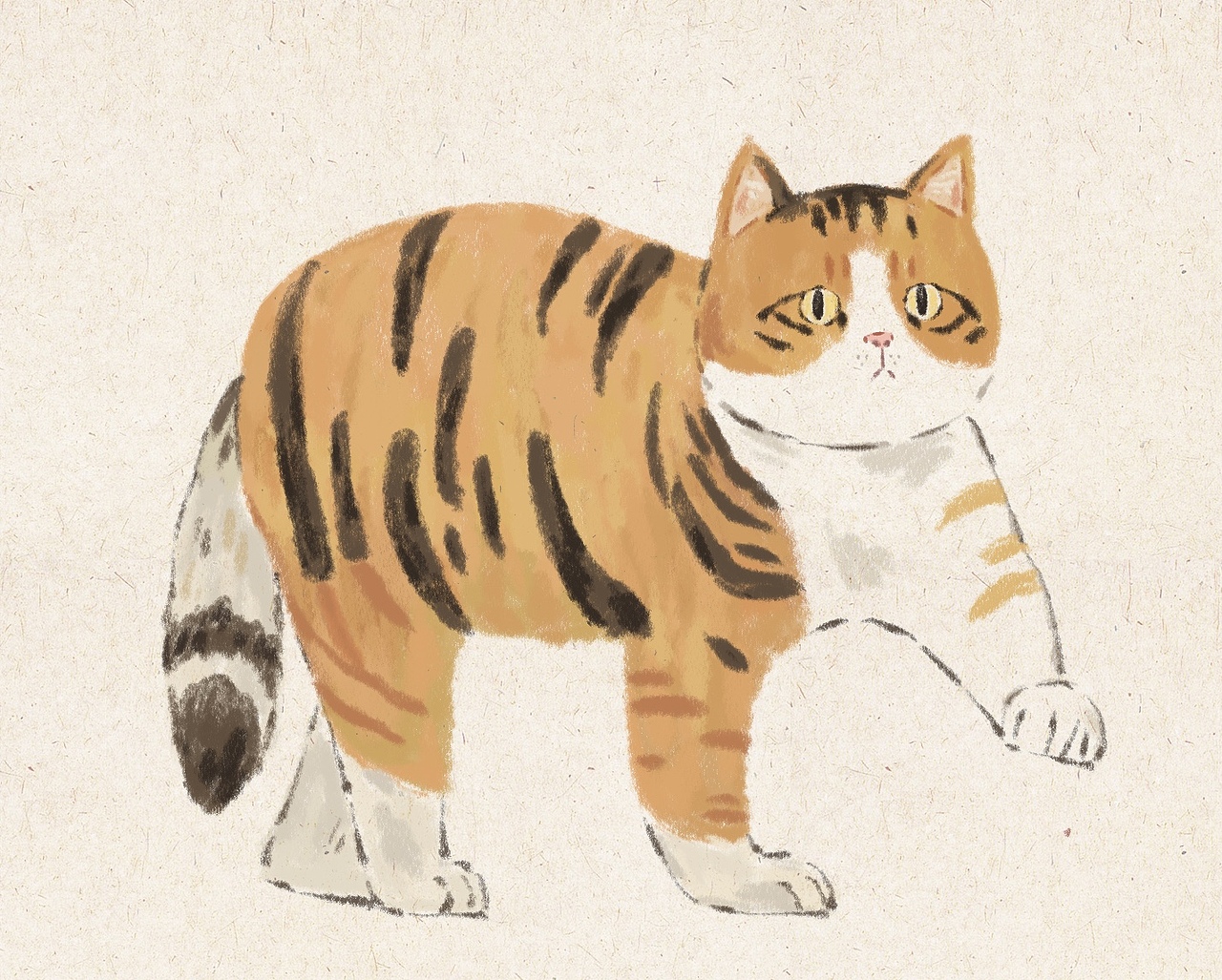 虎年画猫（故宫御猫）（图ZMjg0ODkzMjk2） - 创作习作 - 站酷设计师淼小怪原创素材 - 站酷ZCOOL