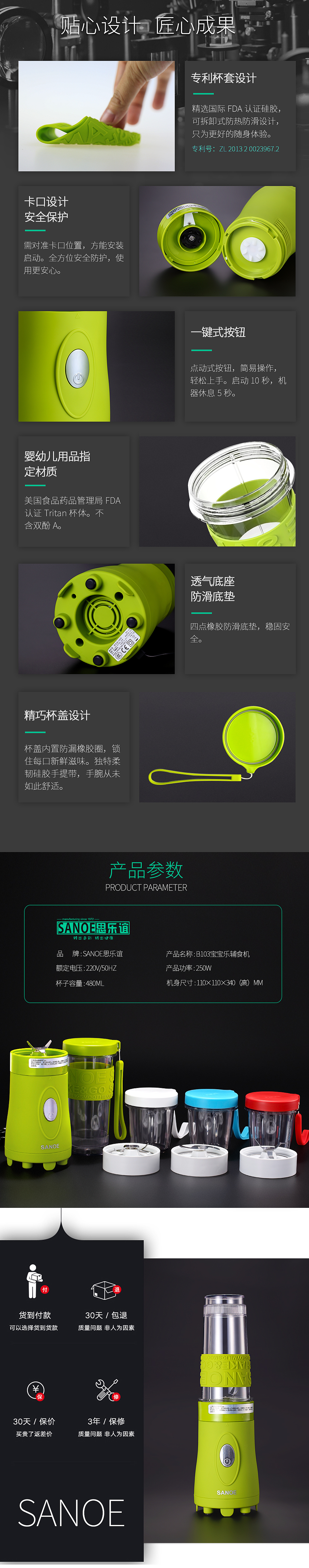 料理机详情页（图ZNjU5MjE3NzY=） - 电商 - 站酷设计师lazyzzz原创素材 - 站酷ZCOOL