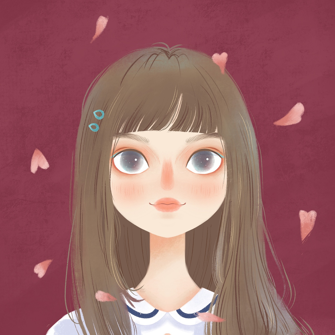 一套正面大头头像|插画|创作习作|nimo小鱼 - 原创作品 - 站酷 (zcool