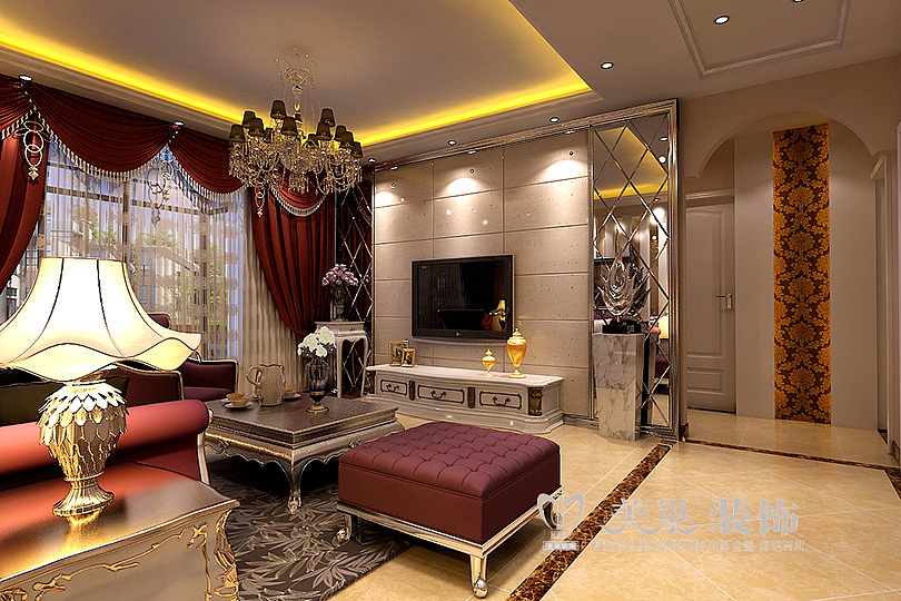 郑州锦艺轻纺城115平浪漫古典欧式风,高端典雅