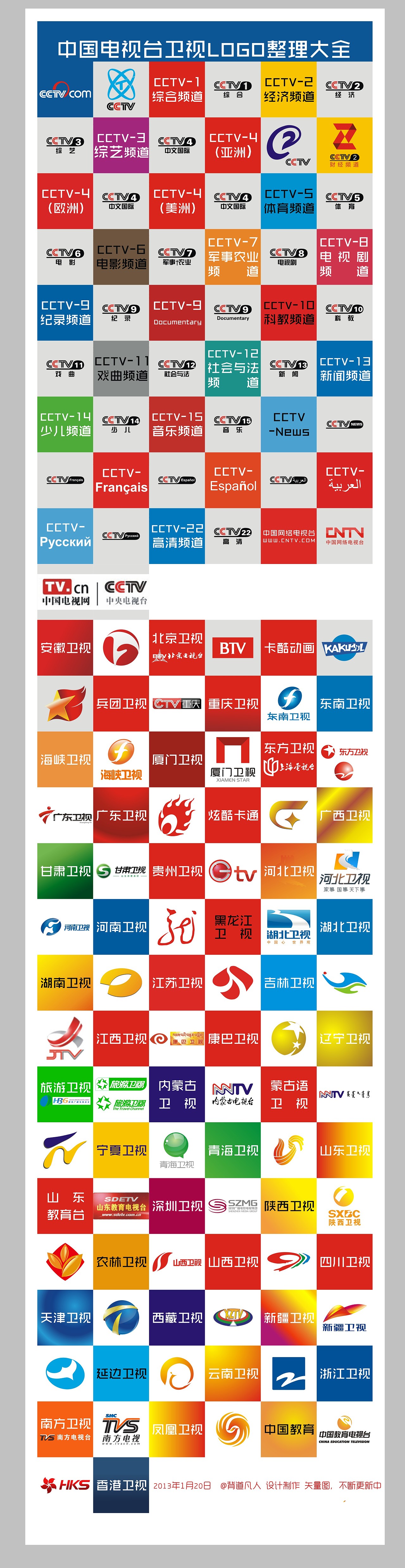2013 04月最新 中国电视台卫视logo整理大全