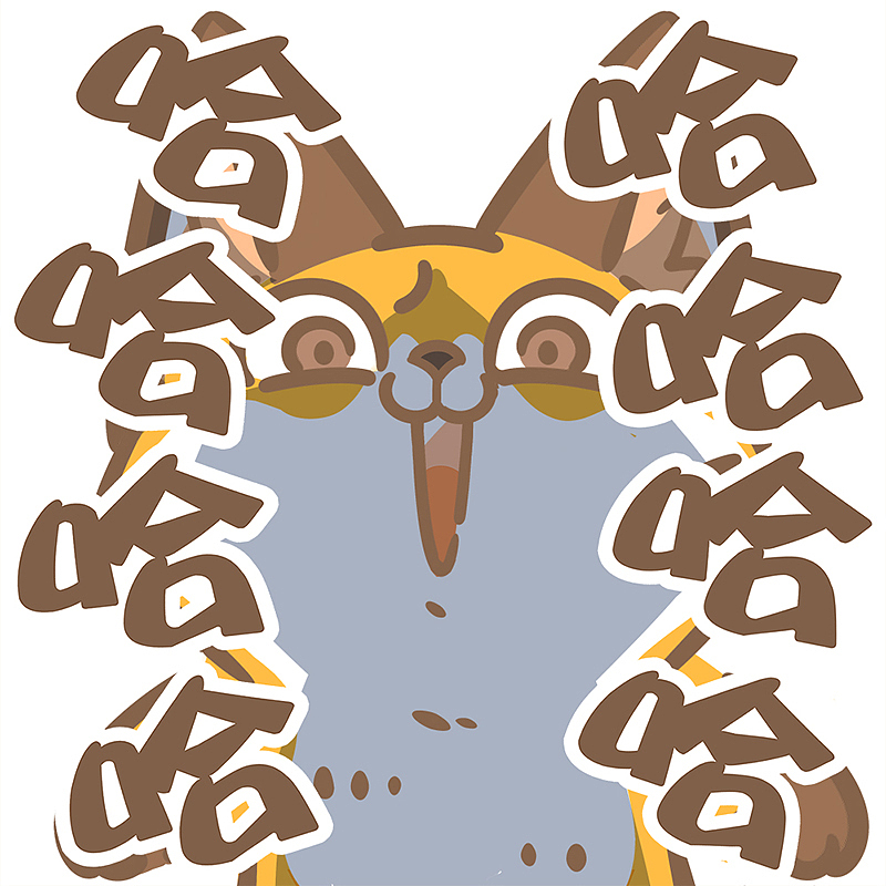 草莓大福狐狸兔子的日常表情包第一弹