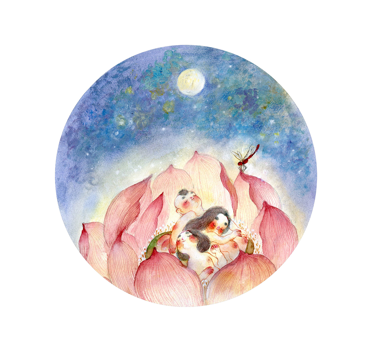 仲夏夜之梦（图ZNDczMzc4ODQ=） - 儿童插画 - 站酷设计师叶露盈原创素材 - 站酷ZCOOL