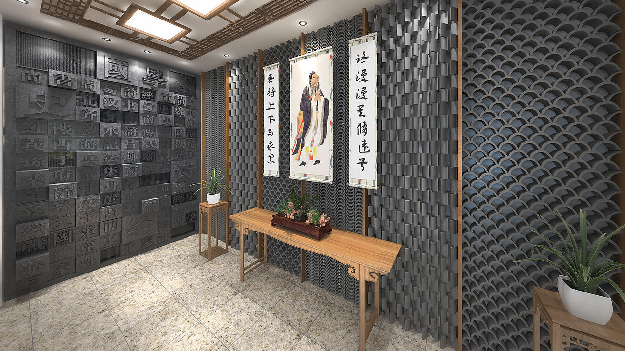 德善书院（校园文化）（图ZMjU3NzM0NTAw） - 展陈设计 - 站酷设计师海豚和珣子原创素材 - 站酷ZCOOL