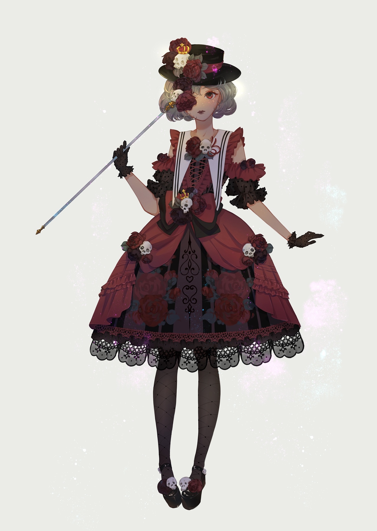 花与lolita lo服立绘服设