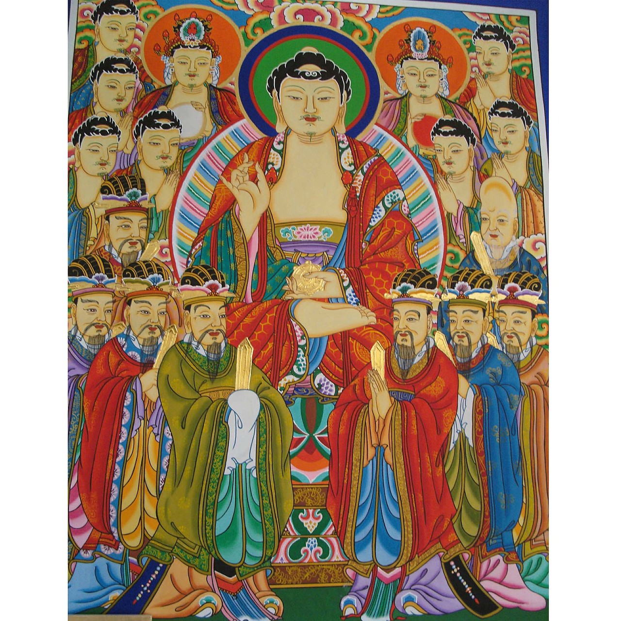 佛像壁画寺庙背景墙壁画