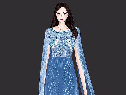 服装效果图插画