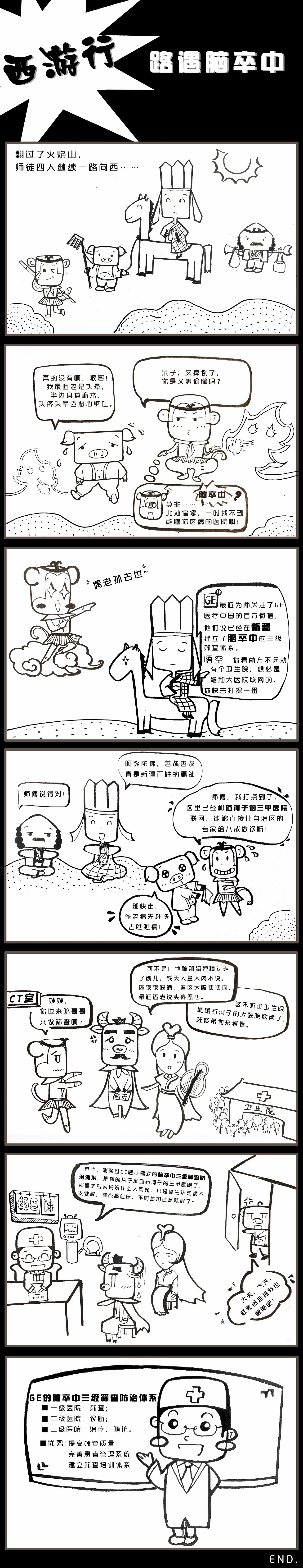 【科普小漫画】西游行——路遇脑卒中（图ZMjE0ODcxNTI=） - 短篇/格漫 - 站酷设计师dami0910原创素材 - 站酷ZCOOL