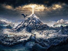 《零界》- 概念场景合成设计 - 雪域