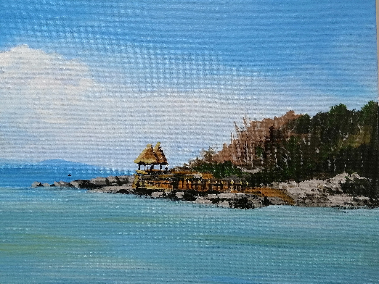 纯手绘装饰画一幅想要私聊