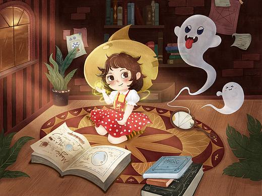 #蓝贵莲#毕设插画