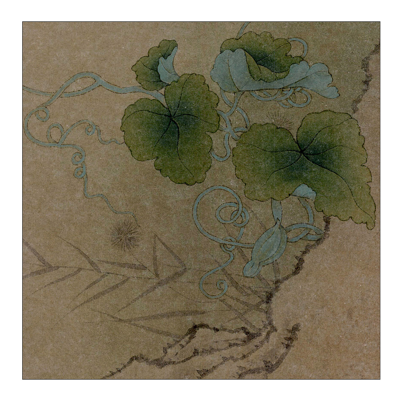 手绘-工笔-竹尖春意