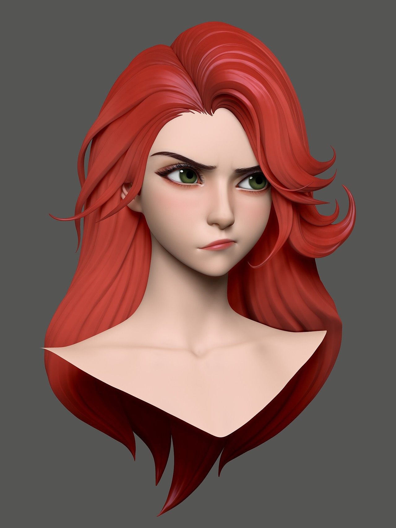 叶超凡3d角色头像网络班|三维|人物/生物|enjoycg学院 - 原创作品