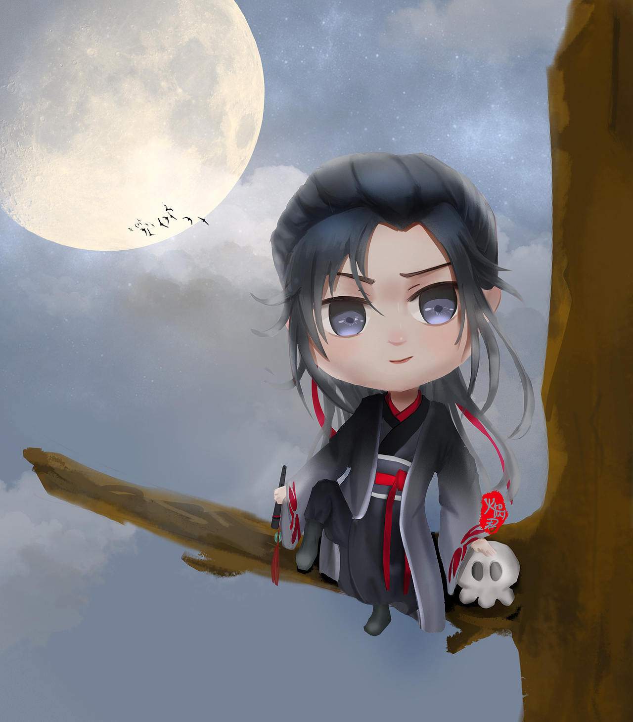 魔道祖师 魏无羡（图ZMTI2NDk4ODEy） - 艺术插画 - 站酷设计师火锅就是人生缩影原创素材 - 站酷ZCOOL