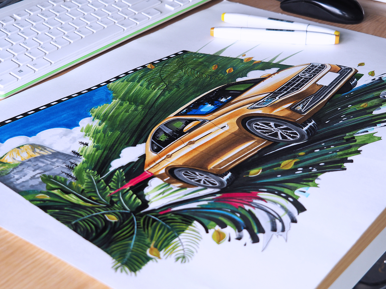 手绘图实拍（森林篇）