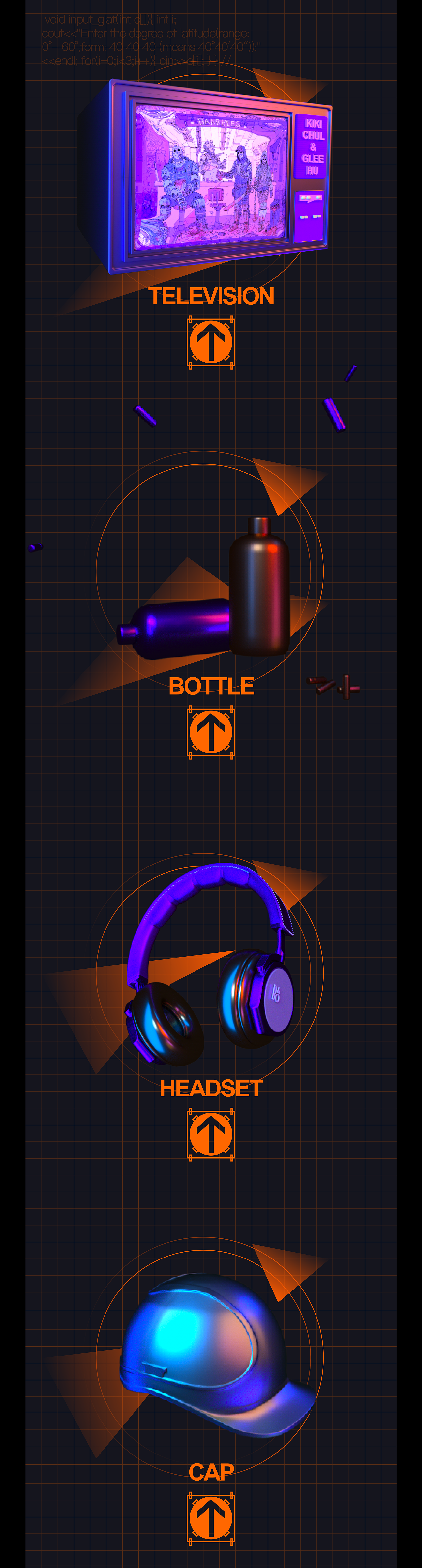 C4D WORK DESIGN/kiki/栏目设计/c4d动画/c4d海报（图ZMTQyNTc5NDY4） - 动画/影视 - 站酷设计师KIKI_CHUL原创素材 - 站酷ZCOOL