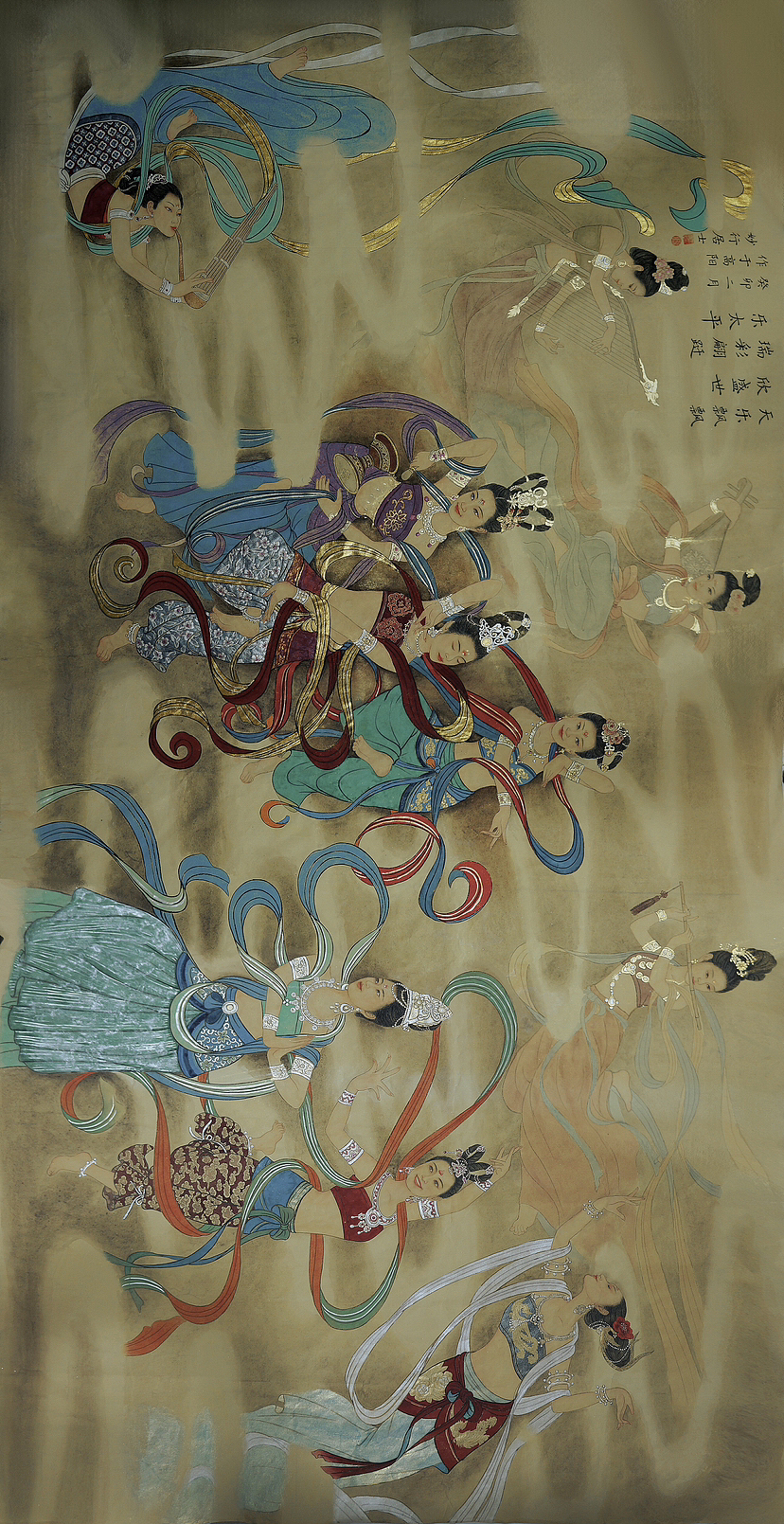 天乐飘飘欣盛世 瑞彩蹁跹乐太平（图ZMzM1MTA2ODMy） - 绘画 - 站酷设计师居士工笔原创素材 - 站酷ZCOOL