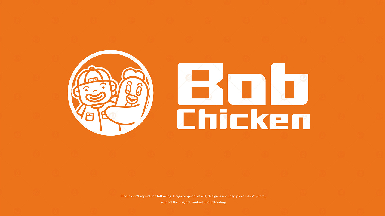 bob chicken丨外卖炸鸡专门店丨logo及辅助图形设计|平面|logo|有点
