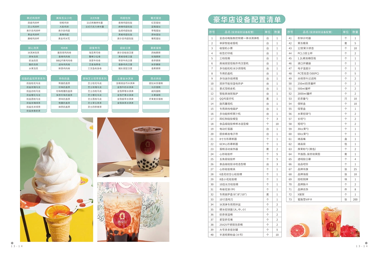 冰激凌鲜茶饮品牌加盟画册