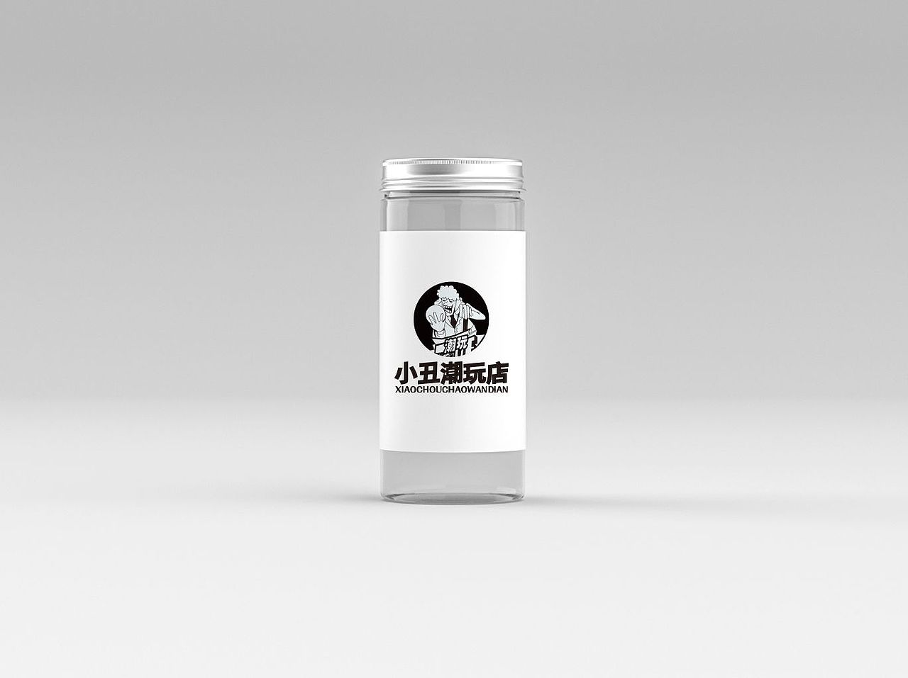 小丑潮玩店logo设计