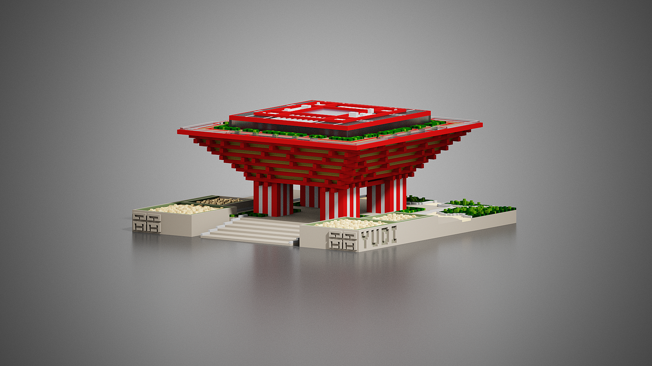 MagicaVoxel 体素中国馆（图ZMTE4ODQwNDY4） - 其他三维 - 站酷设计师图为设计原创素材 - 站酷ZCOOL