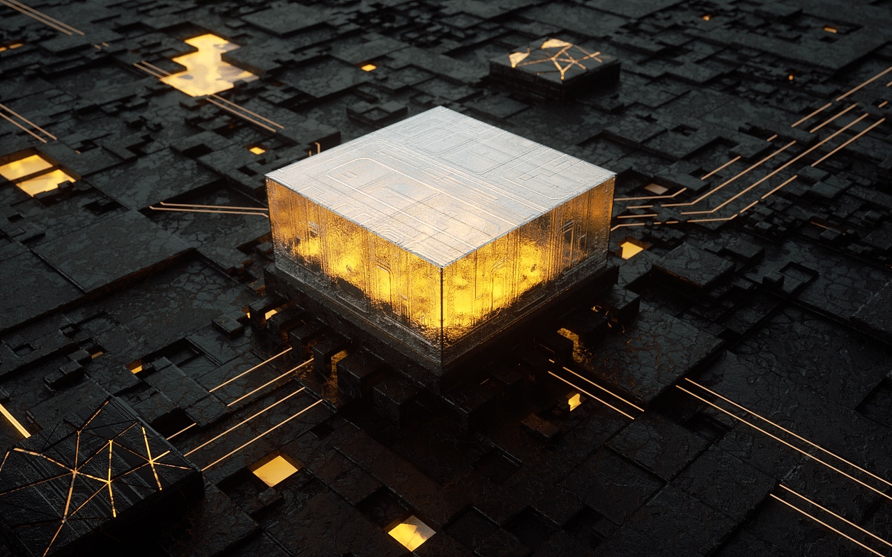 科技场景练习-C4D案例（图ZMjA2MDkyMzAw） - 其他三维 - 站酷设计师五四大潘原创素材 - 站酷ZCOOL