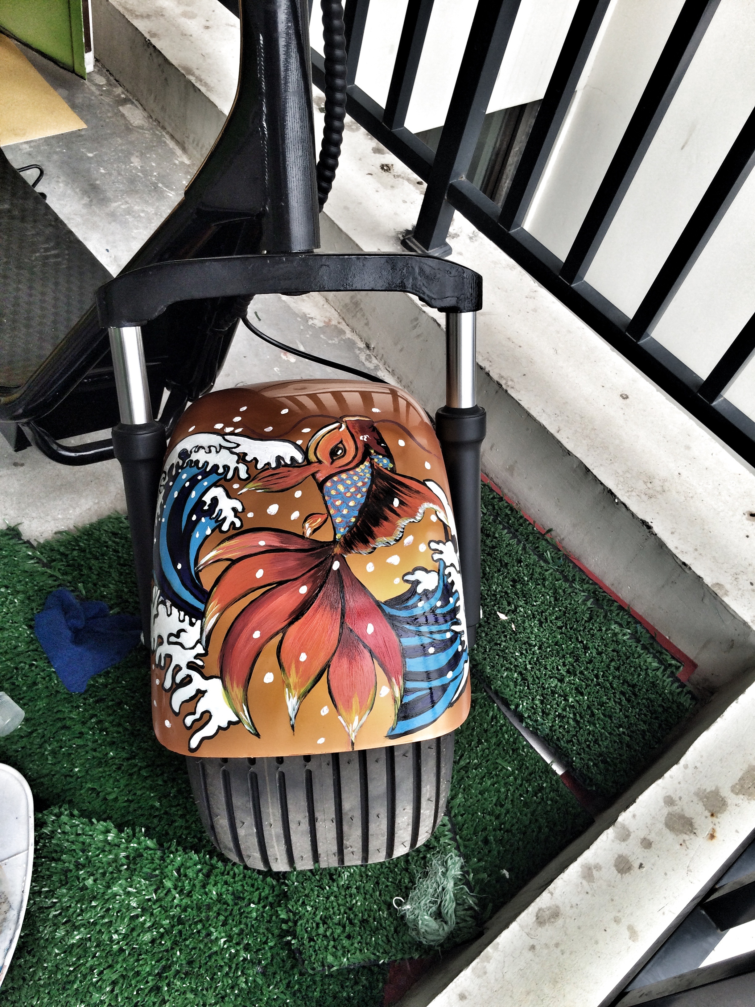 哈雷小电动涂鸦