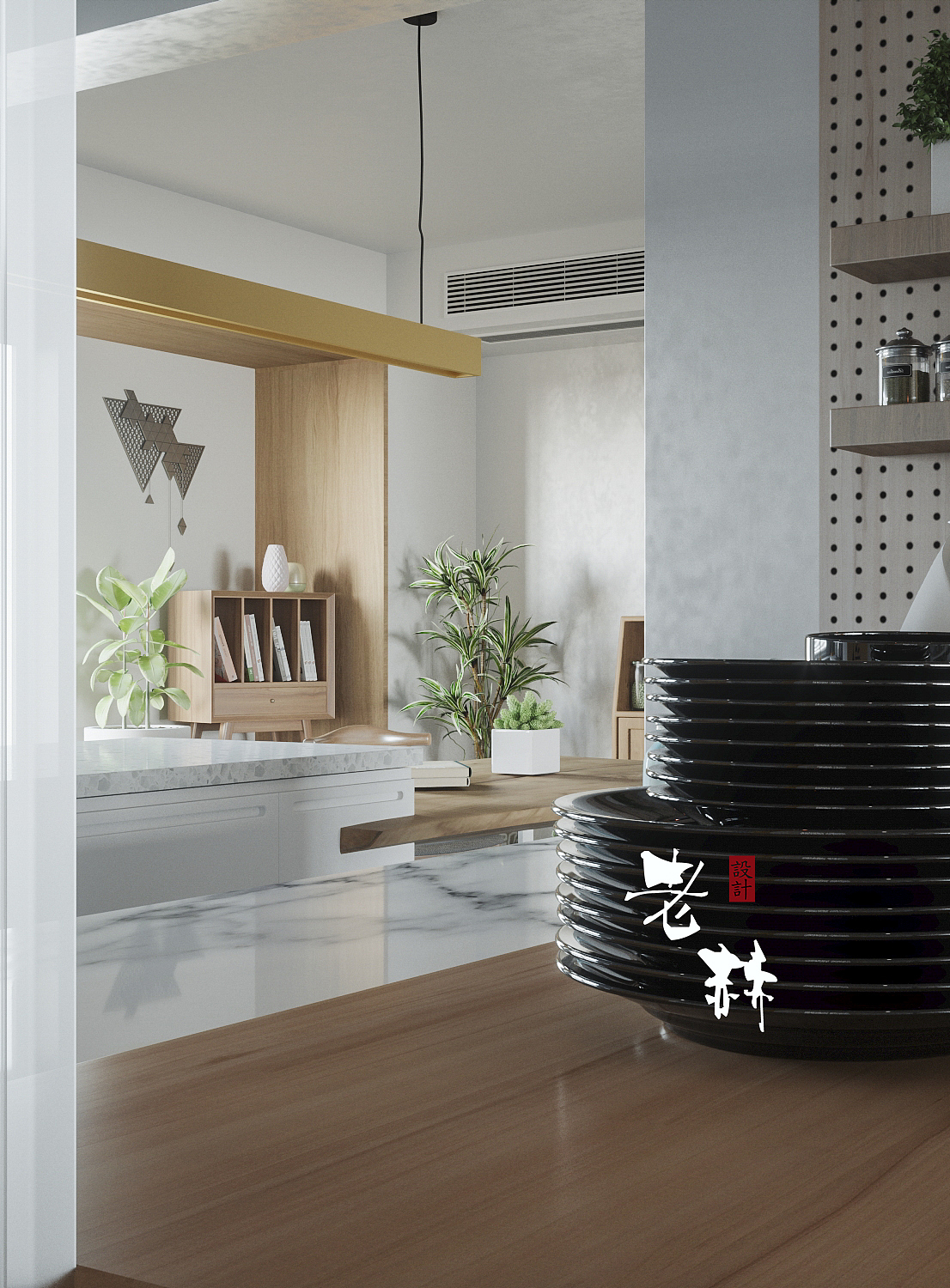 私宅——客餐厅效果表现（图ZMTUxMzA0MTIw） - 家装设计 - 站酷设计师研宅设计原创素材 - 站酷ZCOOL