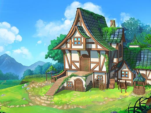 田野上的小屋