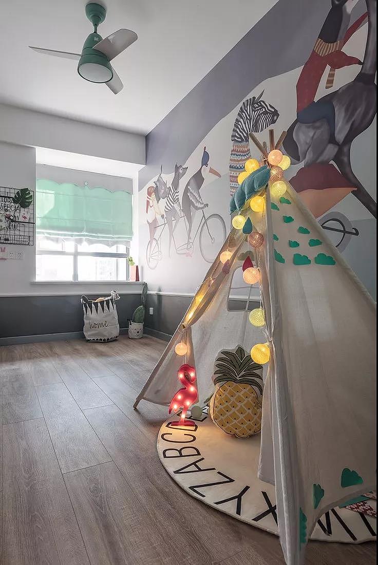 小清新北欧风三居室,文艺范满满,太舒适了