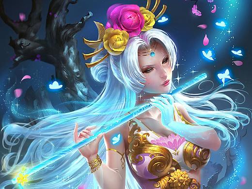 花靈（個人主頁-ZMjkxNDU0NTI=） - 商業(yè)插畫 - 站酷設(shè)計師玉竹伍原創(chuàng)素材 - 站酷ZCOOL