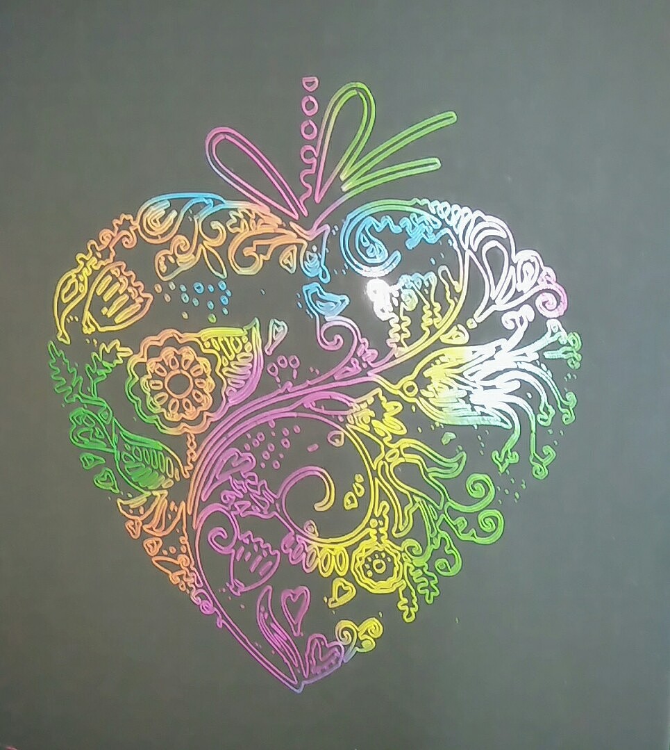 陆续上传我三年来的刮画作品