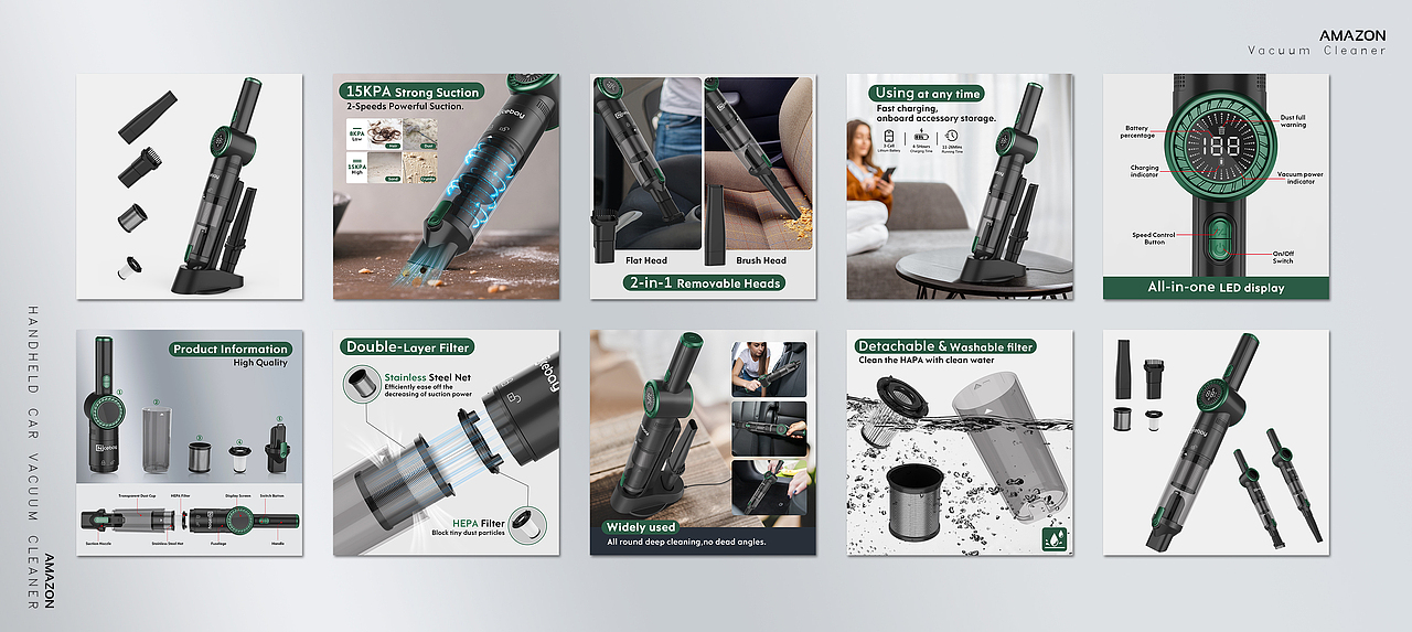 亚马逊 手持 车载 吸尘器（图ZMjg1MDM4NDU2） - 电商 - 站酷设计师Sunniering原创素材 - 站酷ZCOOL