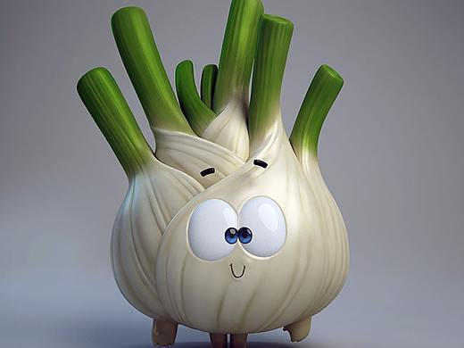 3ds Max和ZBrush制作《蔬菜洋葱头》