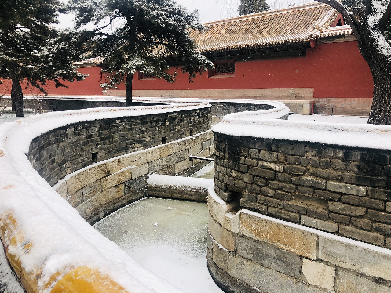 正月初八北京紫禁城落雪 故宫谨记