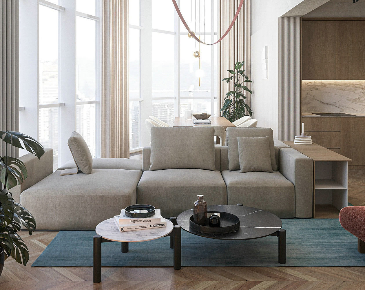 150㎡简约风公寓 舒适生活的本质