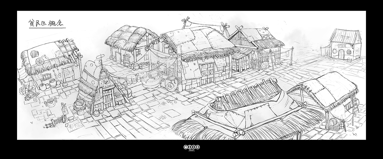 大力金刚大电影前期美术工作意世界小镇设计