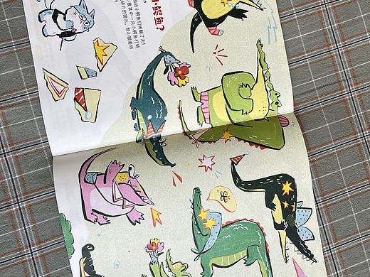 几个月前给《东方娃娃》内页画的插图