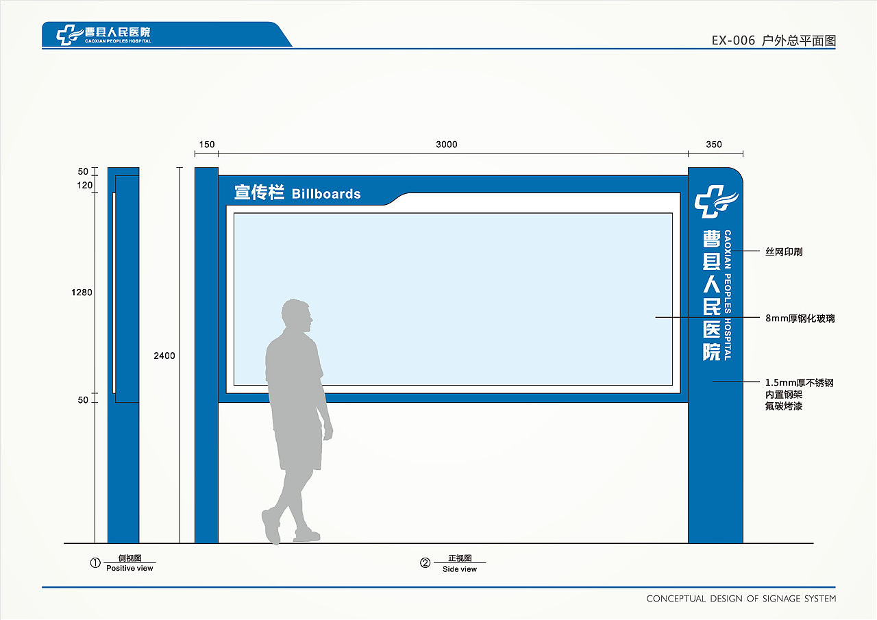 医院导视设计-曹县人民医院（图ZMTE4NjMyMjEy） - 商业空间设计 - 站酷设计师万相原创素材 - 站酷ZCOOL