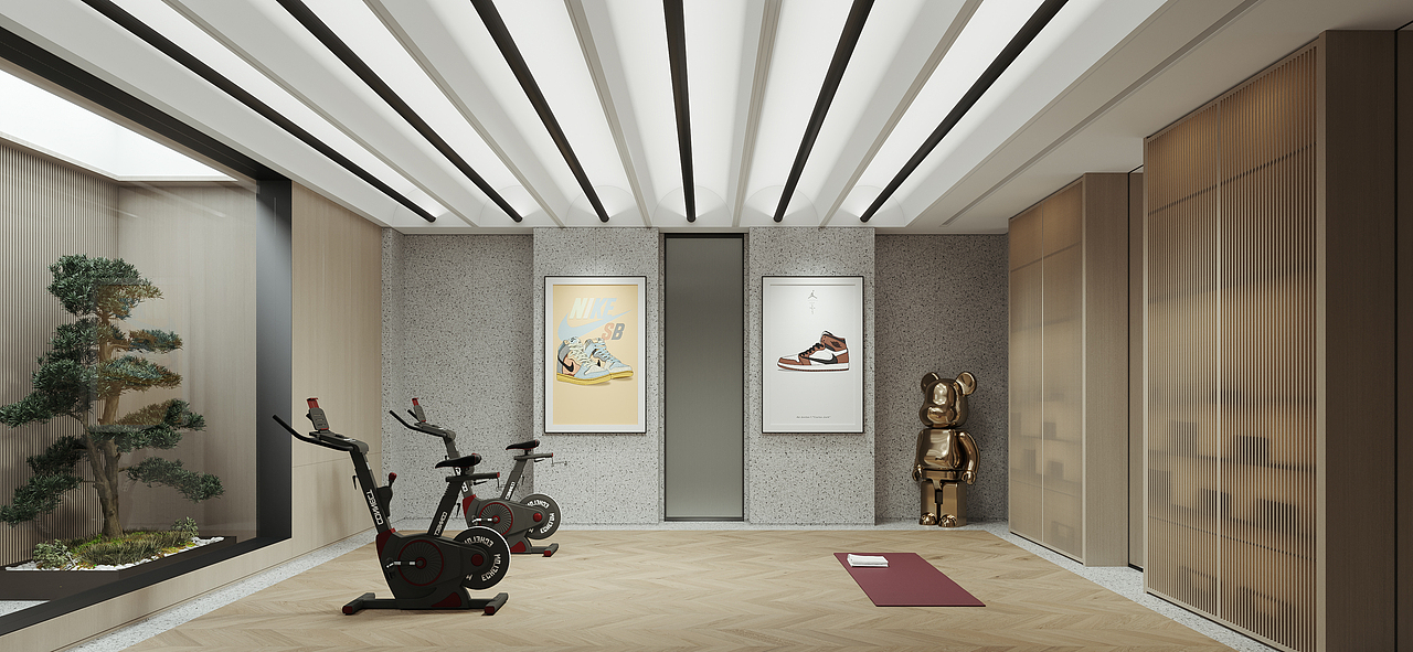 现代别墅客餐厅